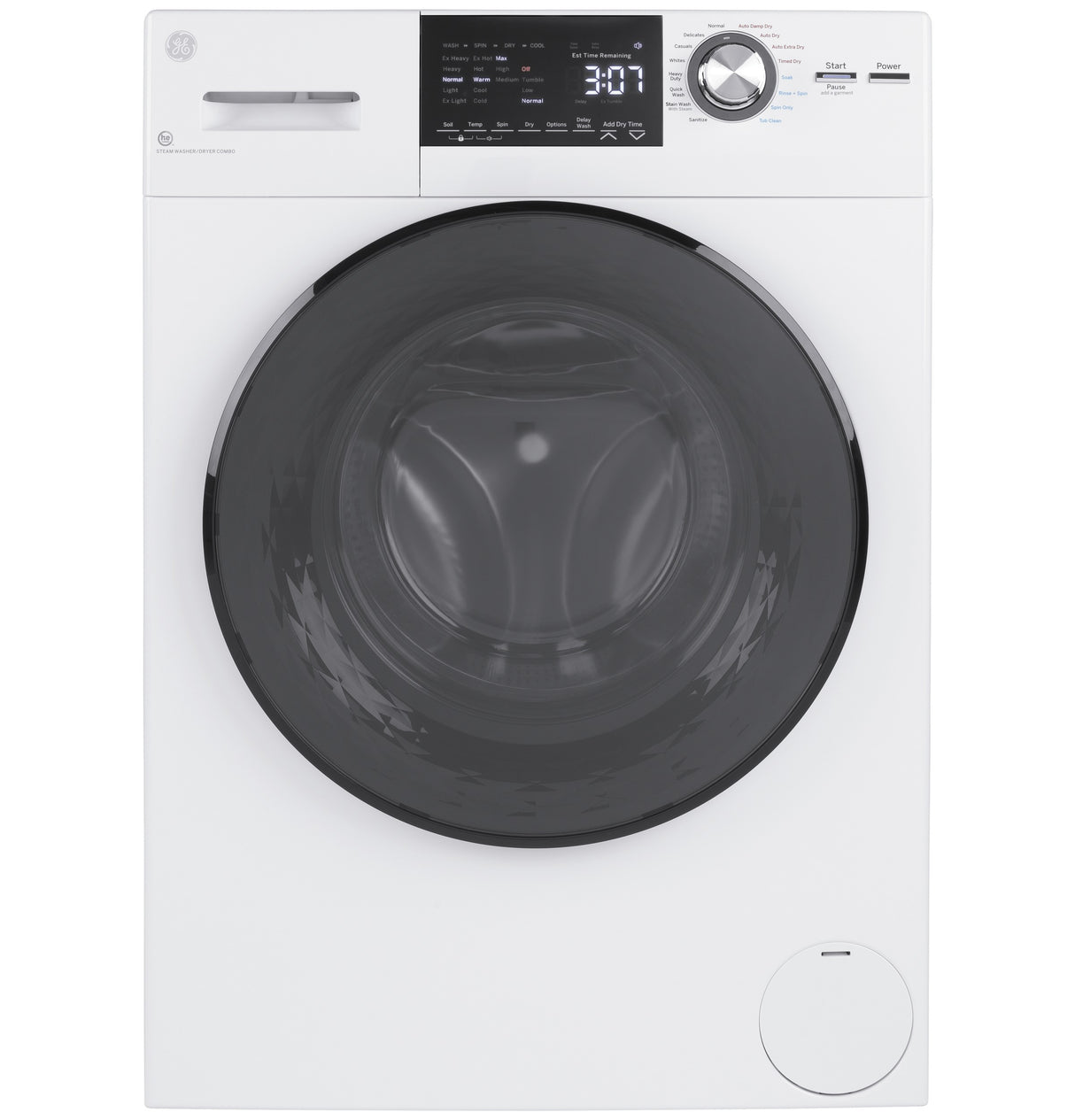 GE APPLIANCES GE(R) 24" 2.4 cu. ft.Capacity Front Load Washer/Condenser Dryer Combo -  (GFQ14ESSNWW)