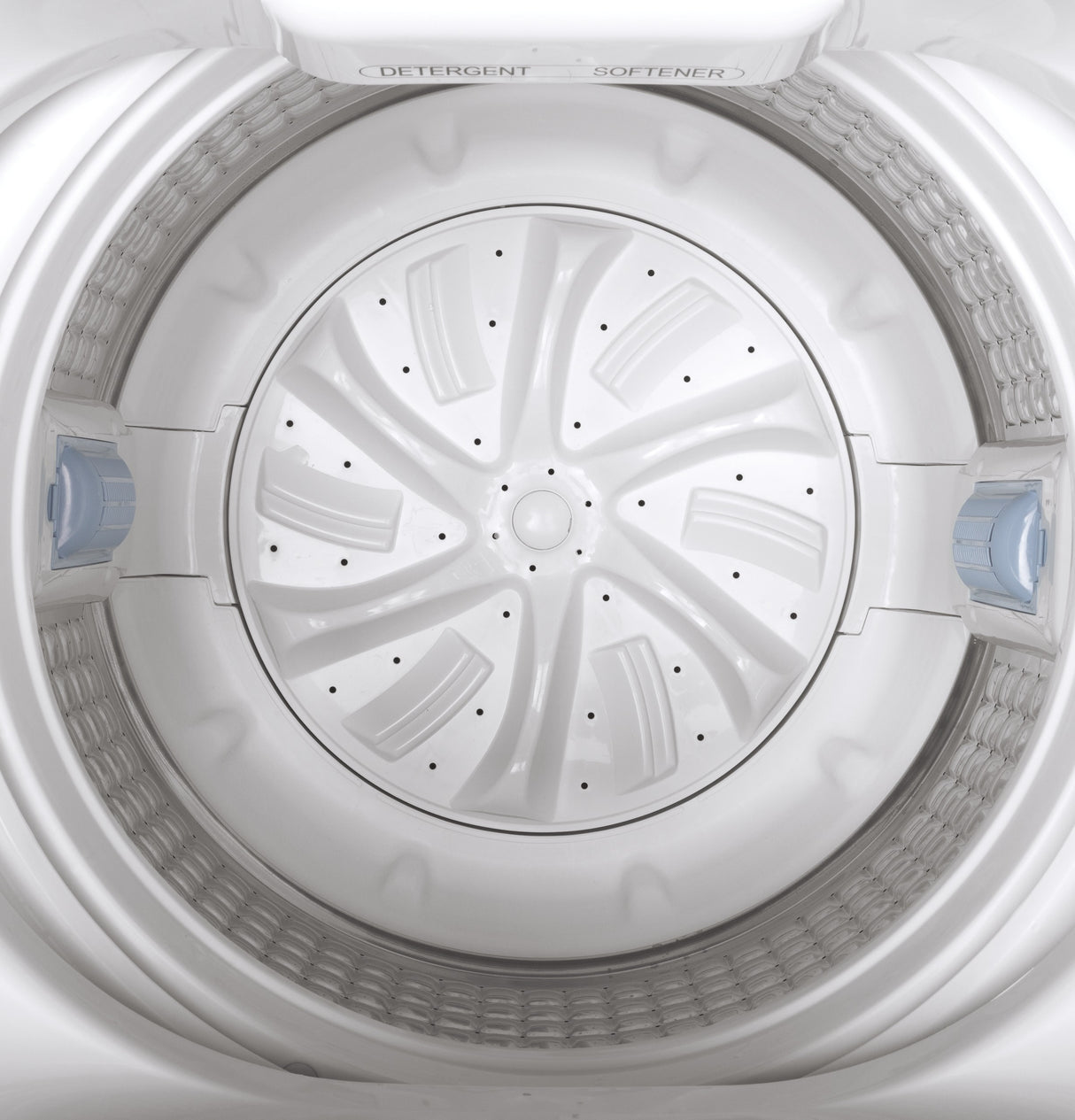 GE APPLIANCES GE(R) Space-Saving 2.8 cu. ft. Capacity Stationary Washer with Stainless Steel Basket -  (GNW128SSMWW)