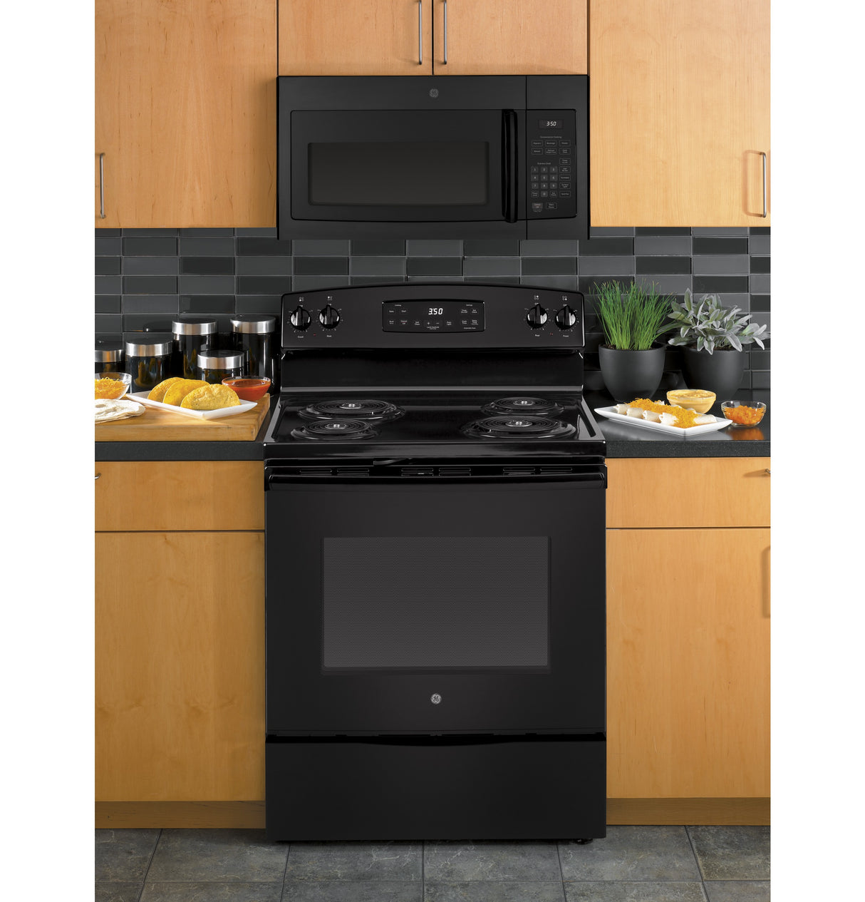 GE APPLIANCES GE(R) 1.6 Cu. Ft. Over-the-Range Microwave Oven -  (JVM3160DFBB)
