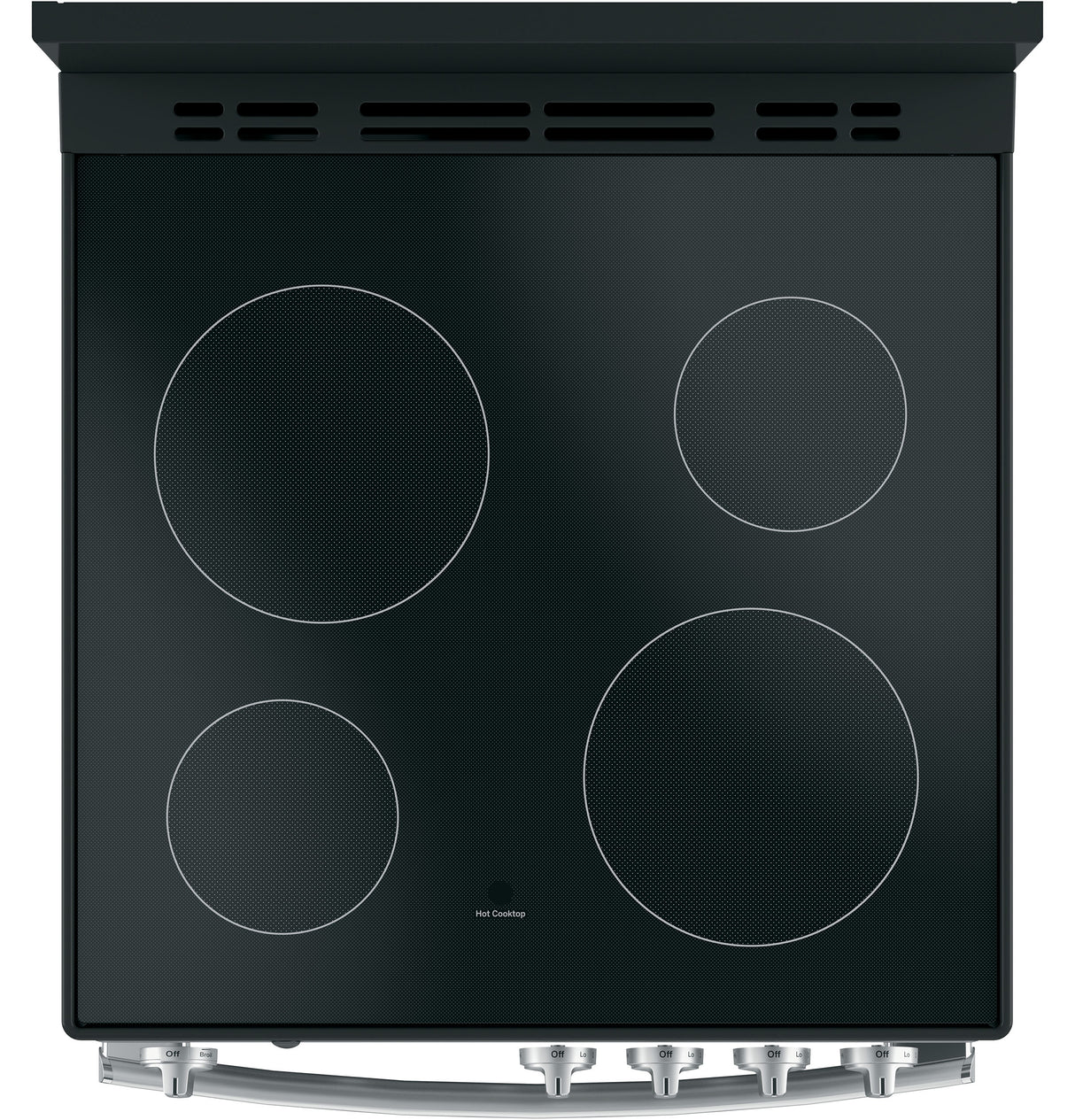 GE APPLIANCES GE(R) 24" Free-Standing/Slide-in Front Control Range with Steam Clean and Large Window -  (JAS640RMSS)