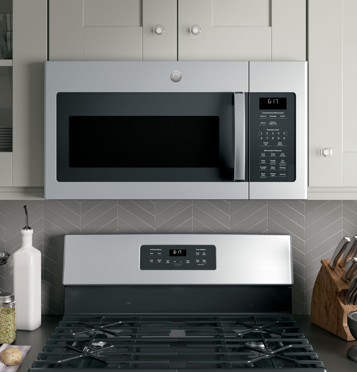 GE APPLIANCES GE(R) 1.7 Cu. Ft. Over-the-Range Microwave Oven -  (JVM6172SKSS)