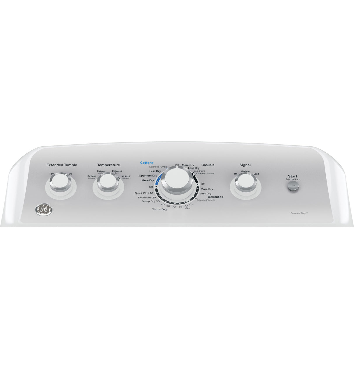 GE APPLIANCES GE(R) 7.2 cu. ft. Capacity aluminized alloy drum Electric Dryer with Sensor Dry -  (GTD45EASJWS)