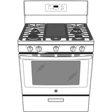GE APPLIANCES GE(R) 30" Free-Standing Gas Range -  (JGBS66DEKWW)