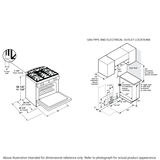 GE GE® 30" Slide-In Front-Control Convection Gas Range with No Preheat Air Fry -  (JGS760SPSS)