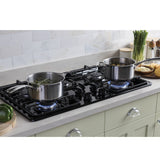 GE APPLIANCES GE(R) 36" Built-In Gas Cooktop with Dishwasher-Safe Grates -  (JGP3036DLBB)