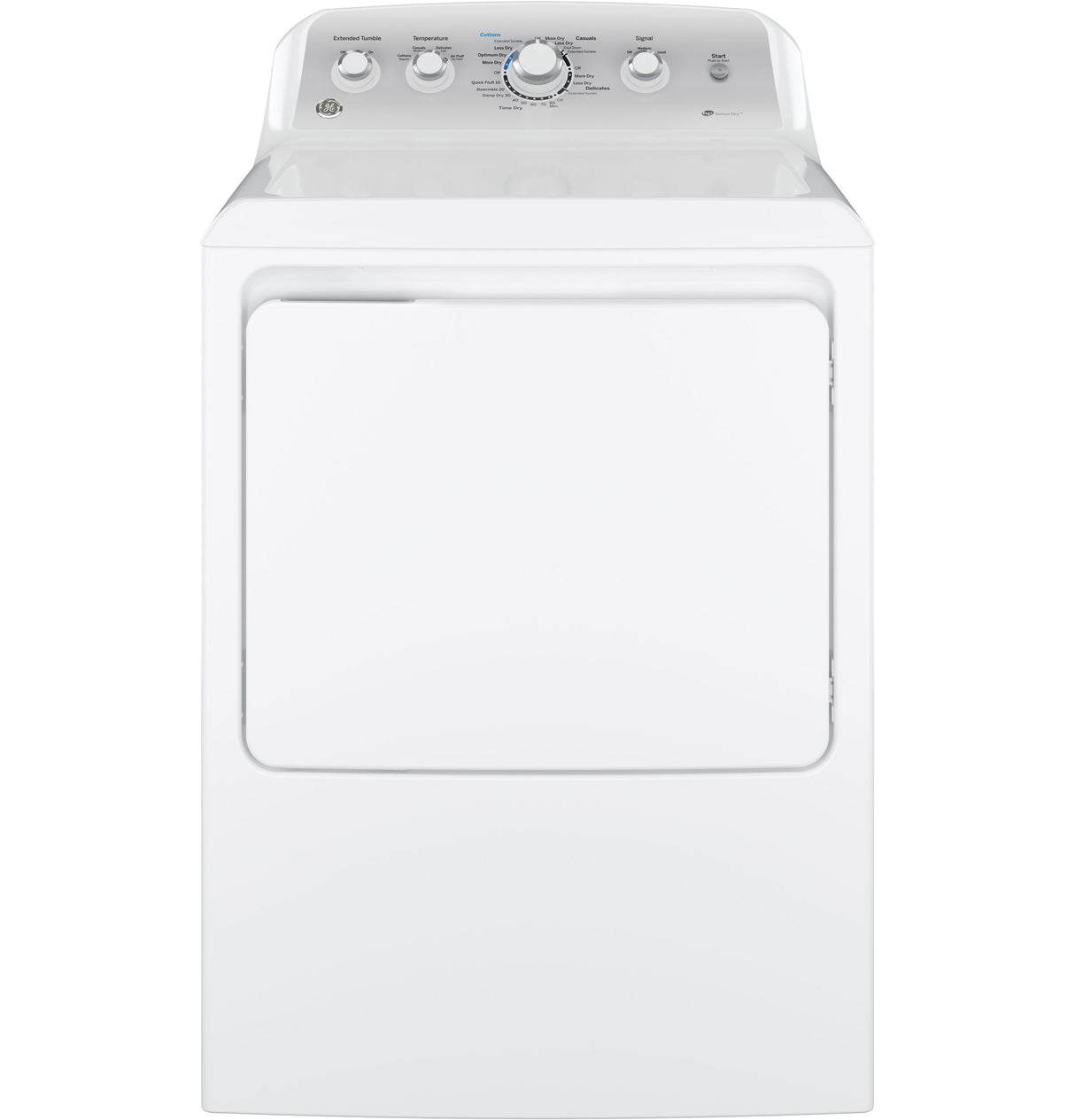 GE APPLIANCES GE(R) 7.2 cu. ft. Capacity aluminized alloy drum Electric Dryer with Sensor Dry -  (GTD45EASJWS)