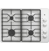 GE APPLIANCES GE(R) 30" Built-In Gas Cooktop with Dishwasher-Safe Grates -  (JGP3030DLWW)