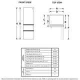 GE APPLIANCES GE(R) ENERGY STAR(R) 11.9 Cu. Ft. Bottom-Freezer Refrigerator -  (GLE12HSPSS)