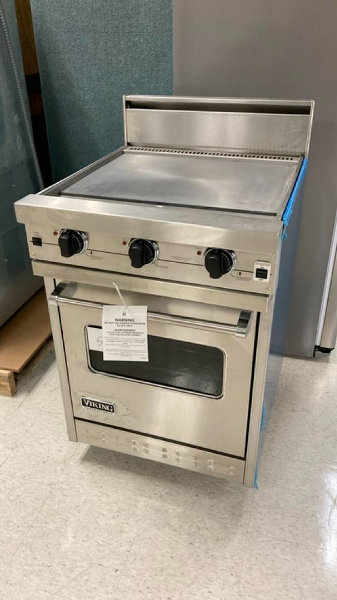 VIKING  24 Inch Pro-Style Companion Gas Range, Steel Griddle -  (VGIC245GSS)