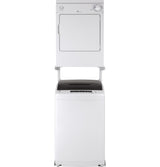 GE APPLIANCES GE(R) Space-Saving 2.8 cu. ft. Capacity Stationary Washer with Stainless Steel Basket -  (GNW128SSMWW)