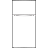 GE APPLIANCES GE(R) ENERGY STAR(R) 11.6 cu. ft. Top-Freezer Refrigerator -  (GPE12FSKSB)