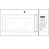GE APPLIANCES GE(R) 1.6 Cu. Ft. Over-the-Range Microwave Oven -  (JVM3160DFWW)
