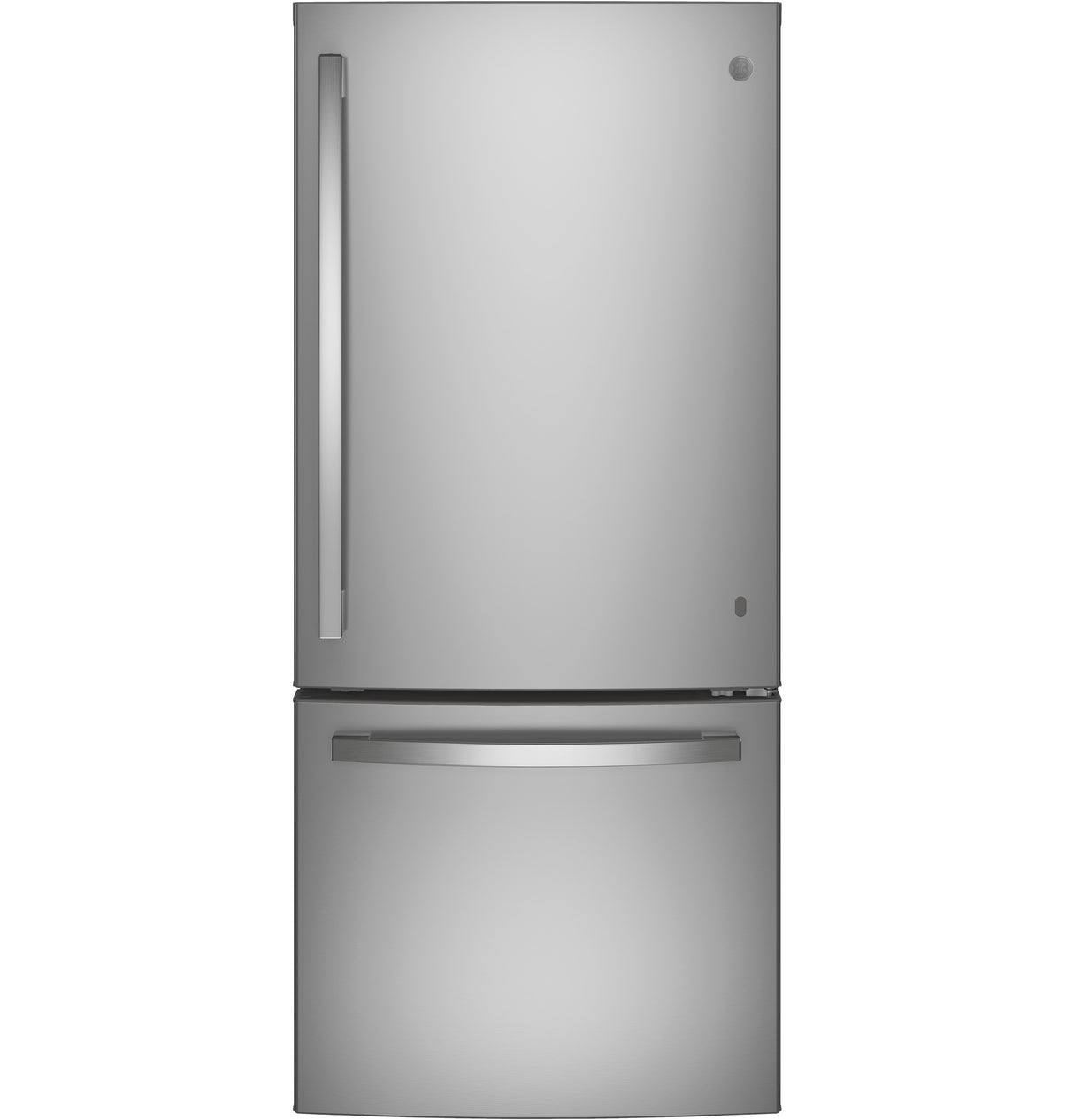 GE APPLIANCES GE(R) ENERGY STAR(R) 21.0 Cu. Ft. Bottom-Freezer Refrigerator -  (GDE21EYKFS)