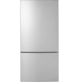 GE APPLIANCES GE(R) ENERGY STAR(R) 17.7 Cu. Ft. Counter-Depth Bottom-Freezer Refrigerator -  (GBE17HYRFS)