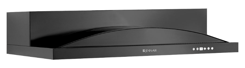 JENNAIR 36" Under Cabinet Range Hood with 400 CFM Internal Blower - Black (JXT5836ADB)