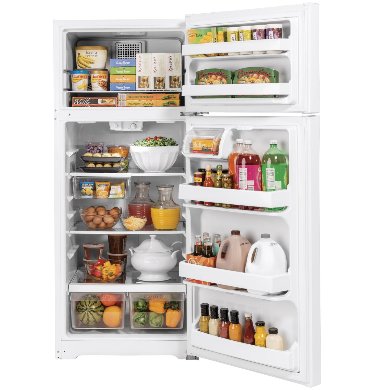 GE APPLIANCES GE(R) 17.5 Cu. Ft. Top-Freezer Refrigerator -  (GTS18GTNRWW)
