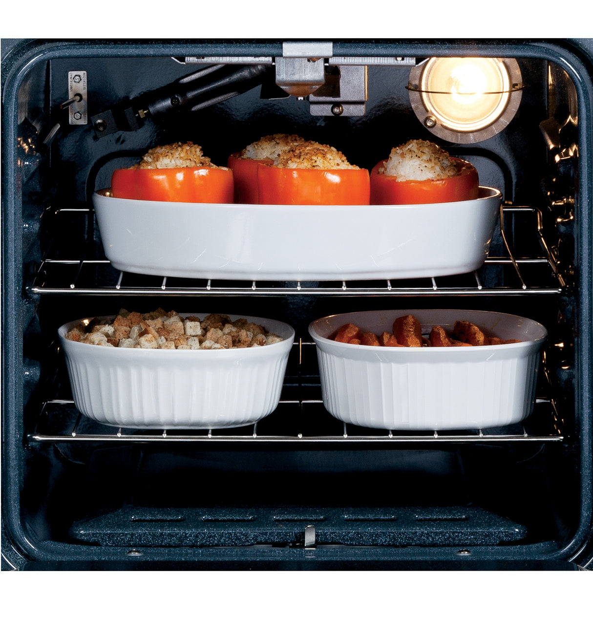 GE APPLIANCES GE(R) 24" Electric Single Self-Cleaning Wall Oven -  (JRP20WJWW)