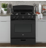 GE APPLIANCES GE(R) 30" Free-Standing Gas Range -  (JGBS30DEKBB)