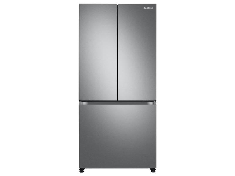 SAMSUNG 18 cu. ft. Smart Counter Depth 3-Door French Door Refrigerator in Stainless Steel -  (RF18A5101SR)