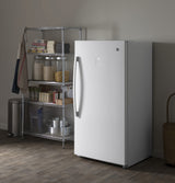 GE APPLIANCES GE(R) 17.3 Cu. Ft. Frost-Free Garage Ready Upright Freezer -  (FUF17SMRWW)