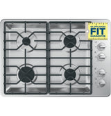 GE APPLIANCES GE(R) 30" Built-In Gas Cooktop with Dishwasher-Safe Grates -  (JGP3030SLSS)