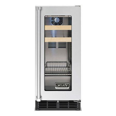 VIKING MONROVIA SHOWROOM 15" Beverage Center, Clear Glass, Right Hinge/Left Handle -  (VBCI1150GRSS)