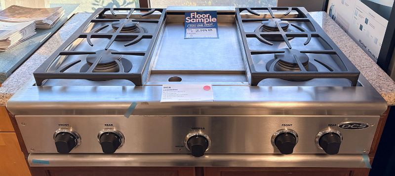 DCS 36" Sealed Burner Gas Rangetop with Griddle - Stainless Steel (CS364GDSS)