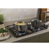 GE APPLIANCES GE(R) 30" Built-In Gas Cooktop with Dishwasher-Safe Grates -  (JGP3030SLSS)