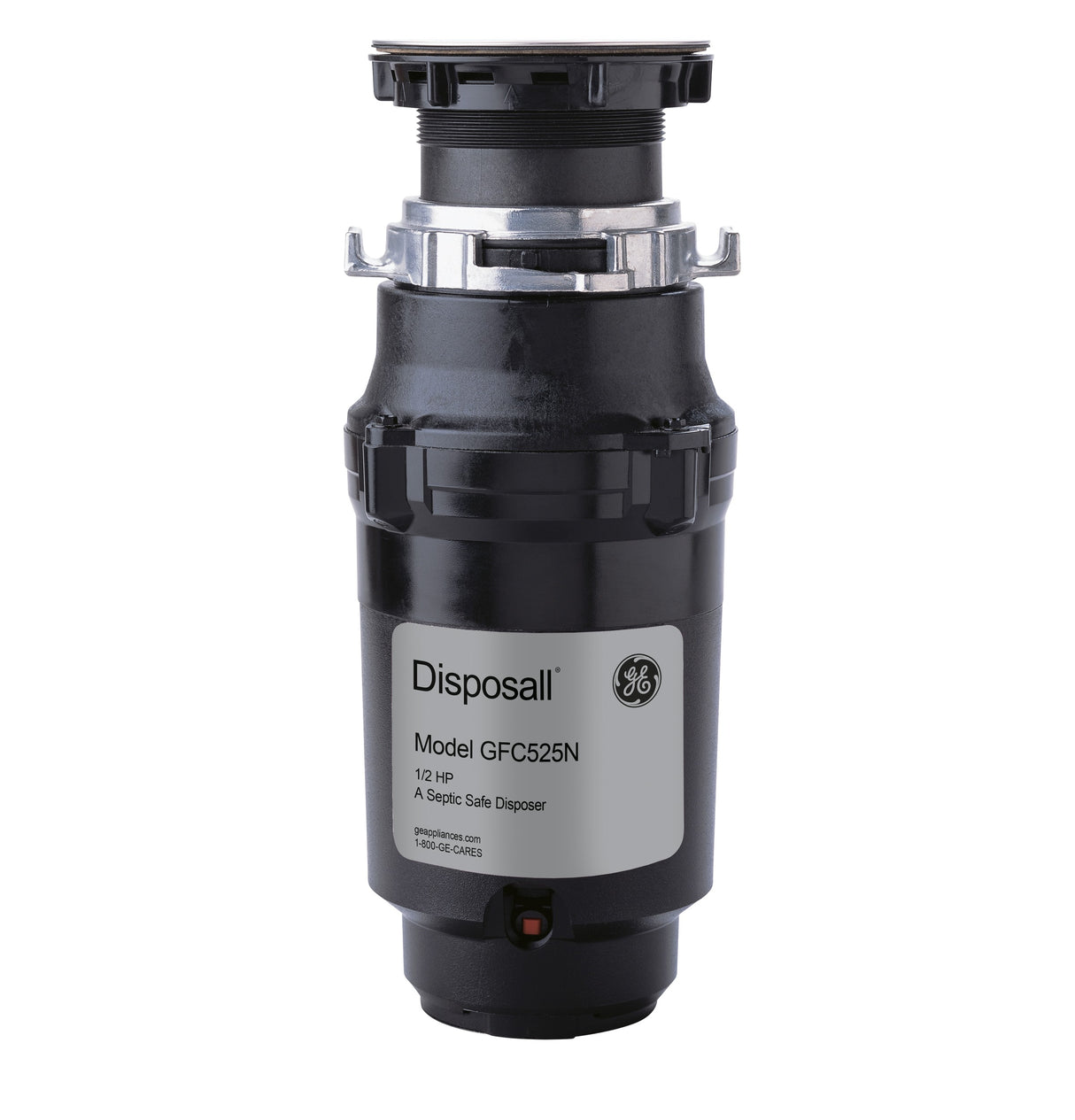 GE APPLIANCES GE DISPOSALL(R) 1/2 HP Continuous Feed Garbage Disposer - Corded -  (GFC525N)