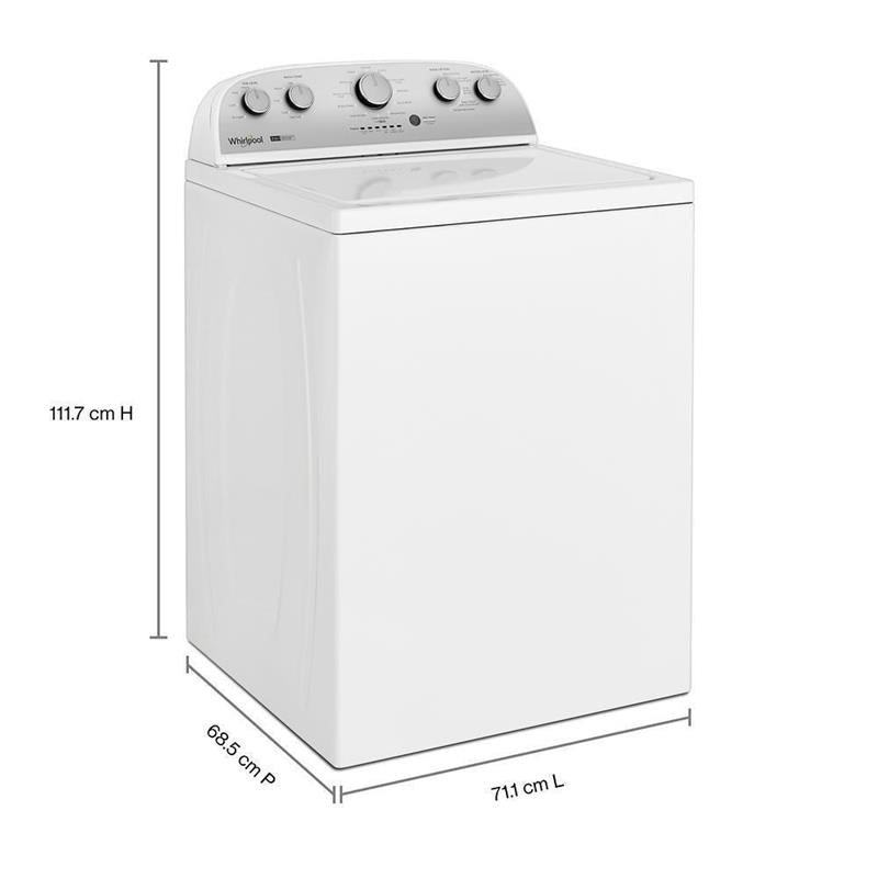 WHIRLPOOL 3.8-3.9 Cu. Ft. Whirlpool(R) Top Load Washer with Removable Agitator -  (WTW4957PW)