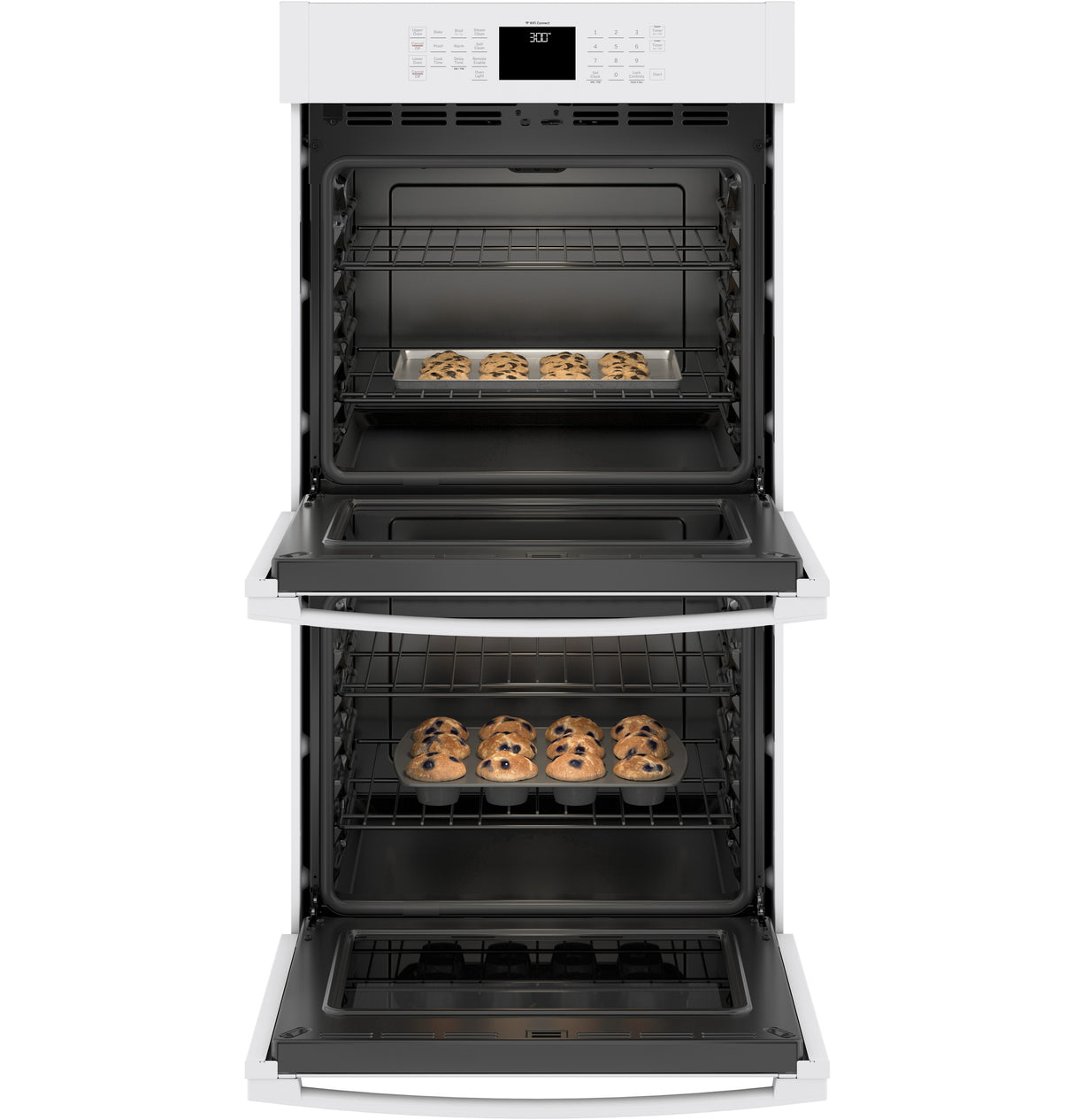 GE APPLIANCES GE(R) 27" Smart Built-In Double Wall Oven -  (JKD3000DNWW)