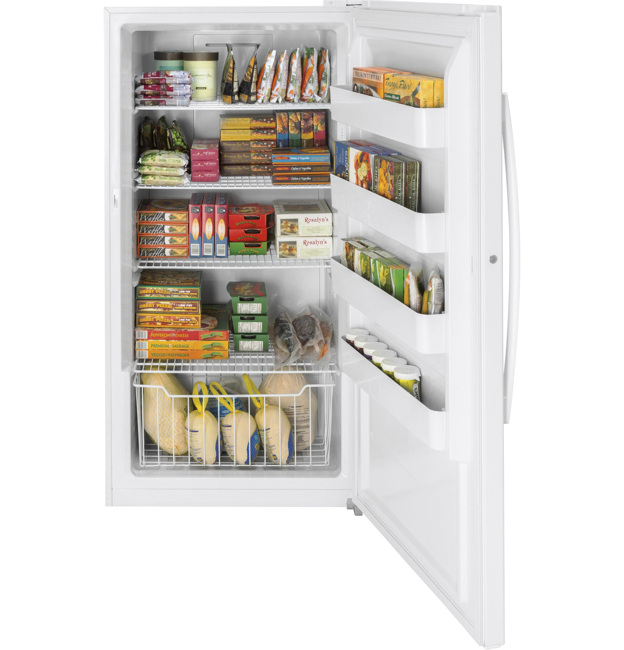 GE APPLIANCES GE(R) 17.3 Cu. Ft. Frost-Free Garage Ready Upright Freezer -  (FUF17SMRWW)