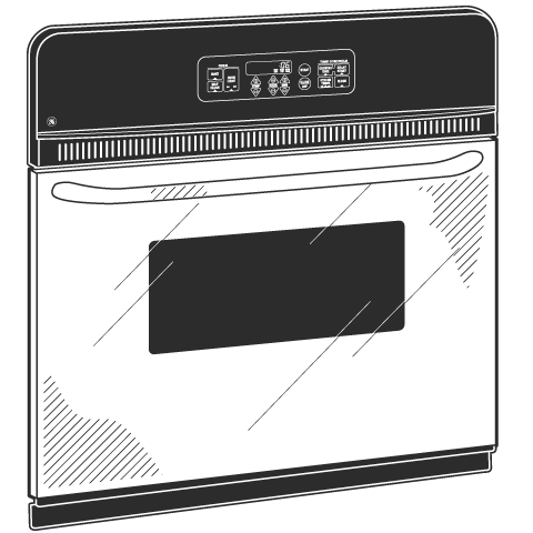 GE APPLIANCES GE(R) 24" Electric Single Standard Clean Wall Oven -  (JRS06SKSS)