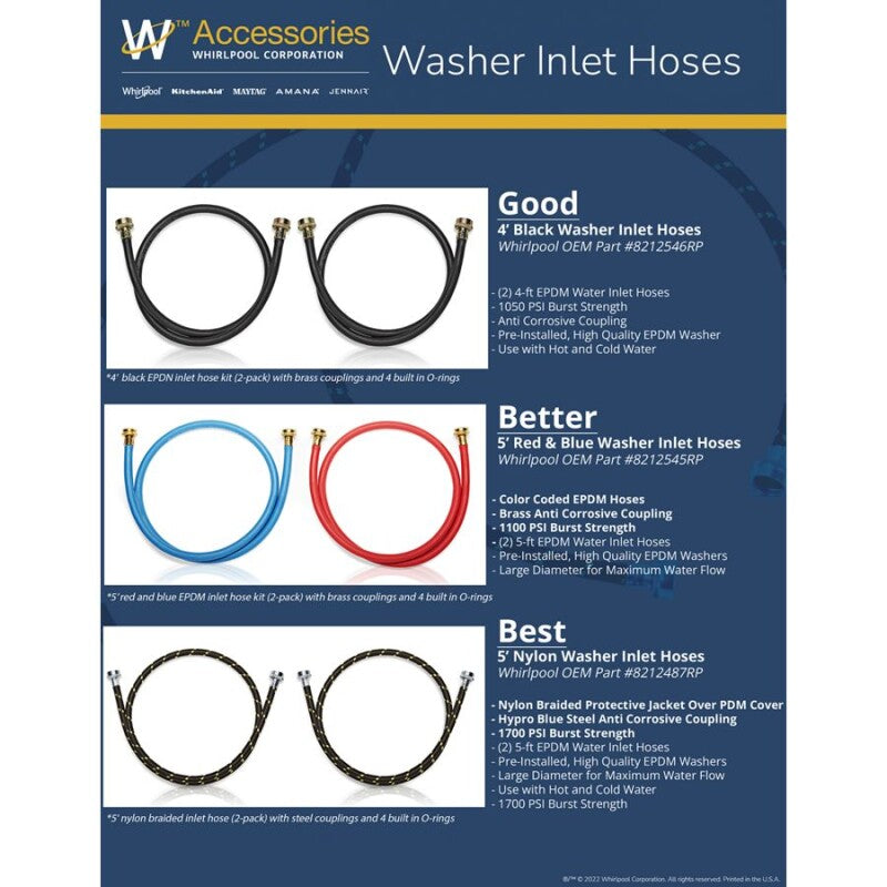 AMANA Washer Fill Hoses -  (8212545RP)