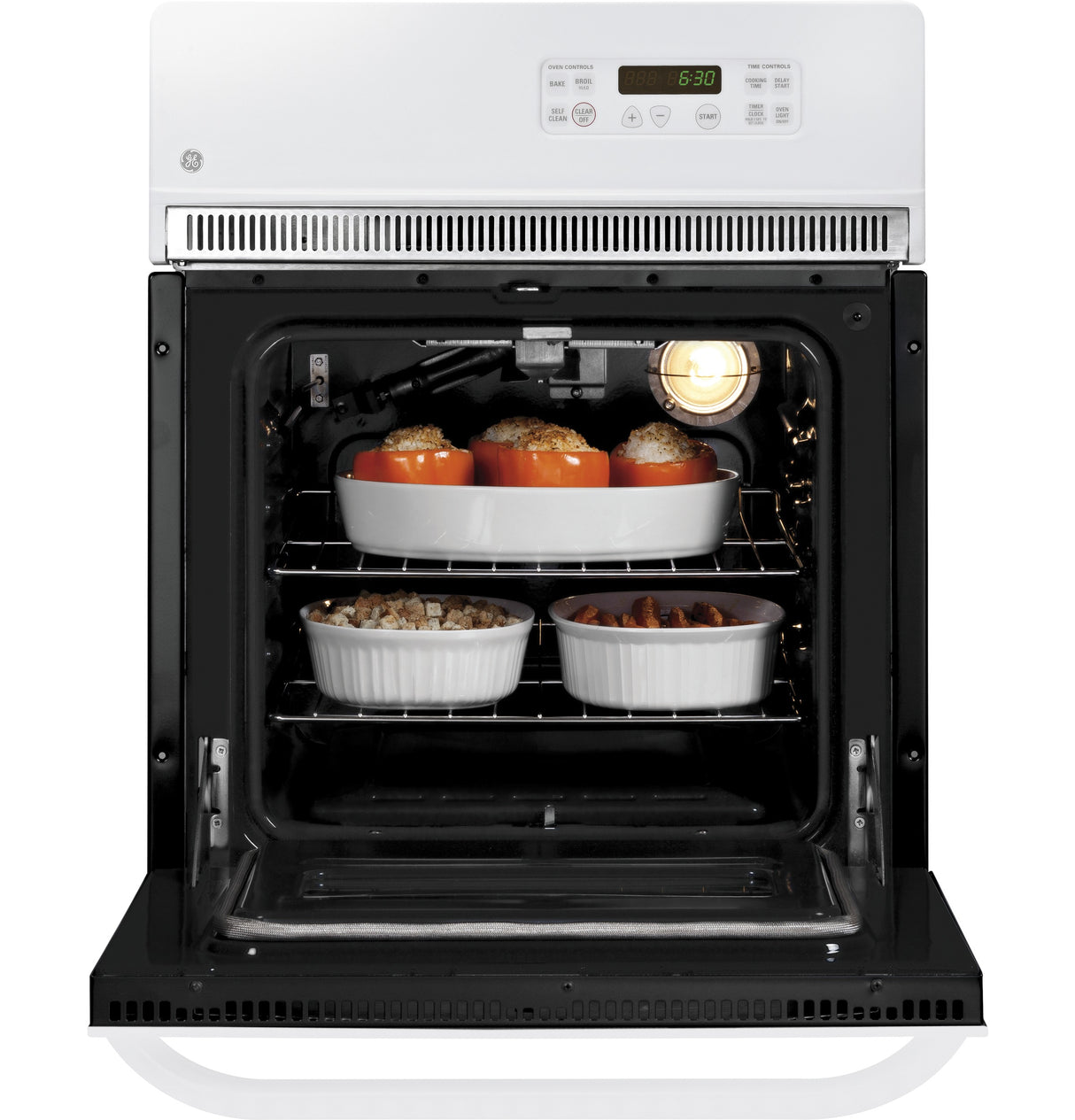 GE APPLIANCES GE(R) 24" Electric Single Self-Cleaning Wall Oven -  (JRP20WJWW)