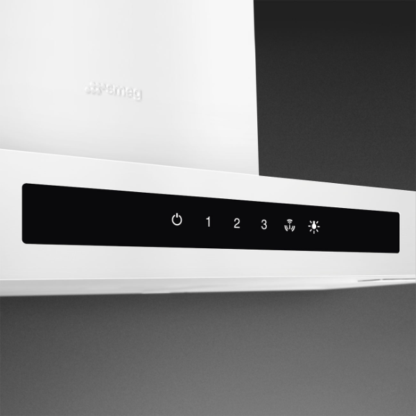 SMEG  36" Flat T-Shape Hood Brushed - Matte White (KBTU36MW)
