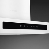 SMEG  36" Flat T-Shape Hood Brushed - Matte White (KBTU36MW)