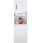 GE APPLIANCES GE Unitized Spacemaker(R) 2.3 cu. ft. Capacity Washer with Stainless Steel Basket and 4.4 cu. ft. Capacity Electric Dryer -  (GUD24ESSMWW)