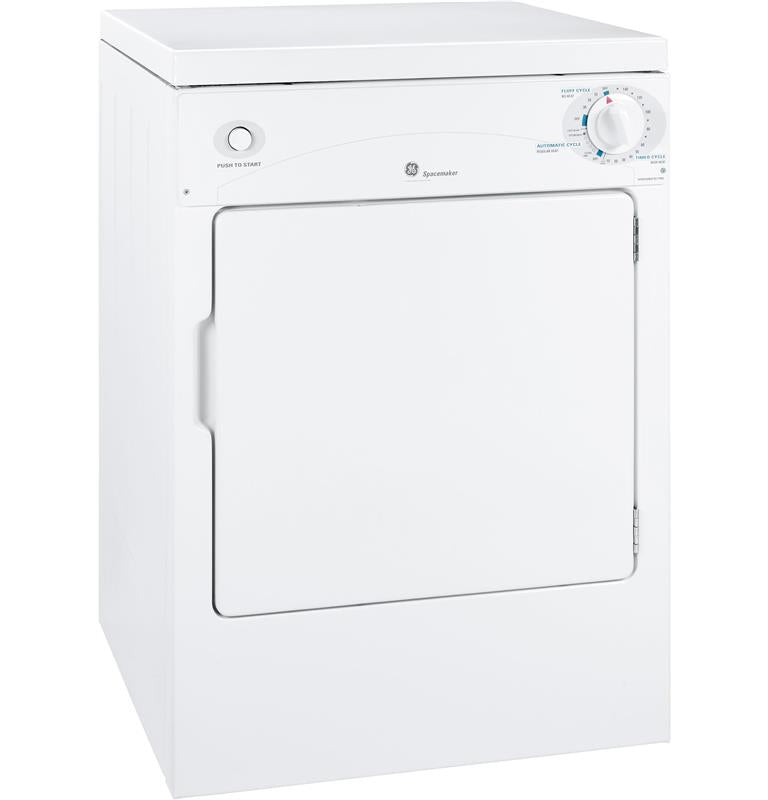 HOTPOINT GE Spacemaker 120V 3.6 cu. ft. Capacity Portable Electric Dryer -  (DSKP333ECWW)
