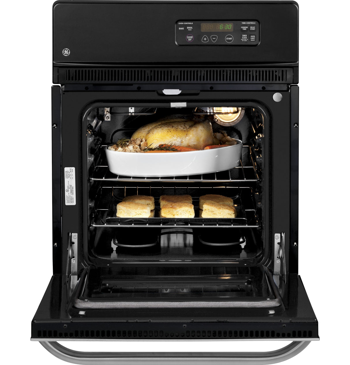 GE APPLIANCES GE(R) 24" Electric Single Standard Clean Wall Oven -  (JRS06SKSS)