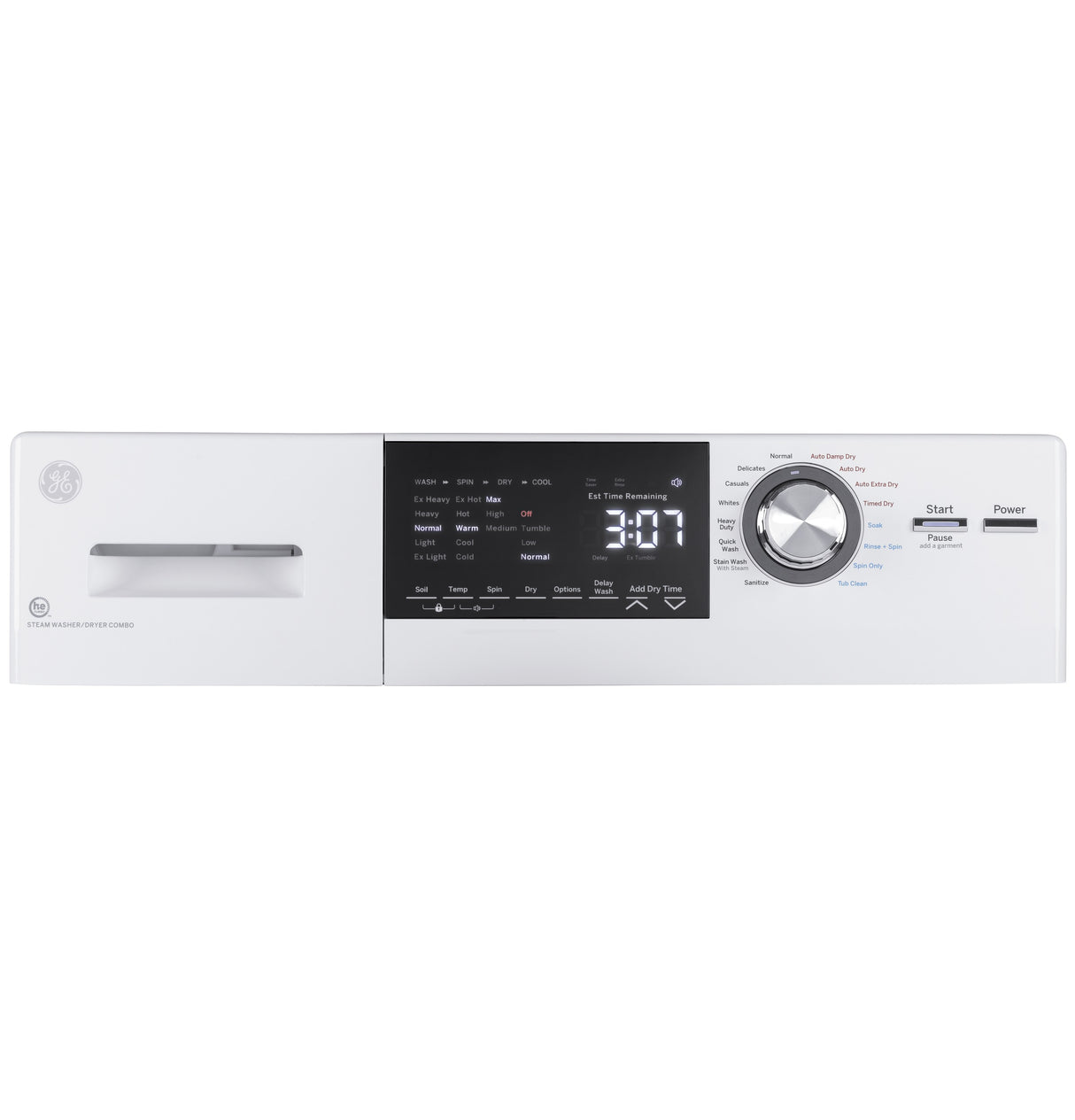 GE APPLIANCES GE(R) 24" 2.4 cu. ft.Capacity Front Load Washer/Condenser Dryer Combo -  (GFQ14ESSNWW)
