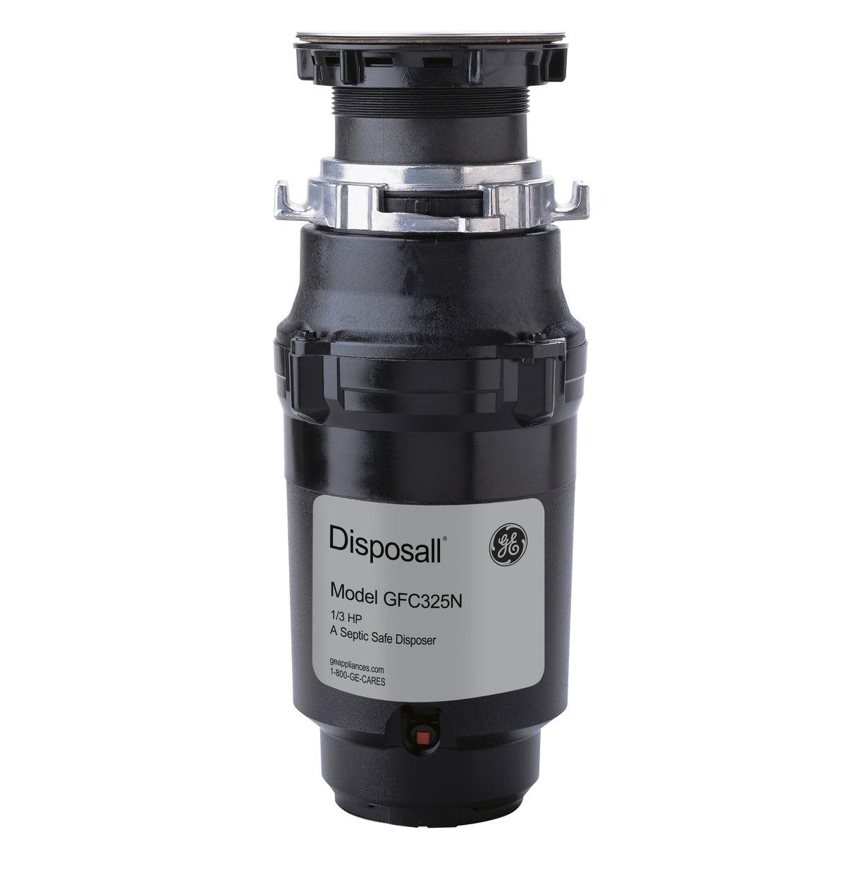 GE APPLIANCES GE DISPOSALL(R) 1/3 HP Continuous Feed Garbage Disposer - Corded -  (GFC325N)