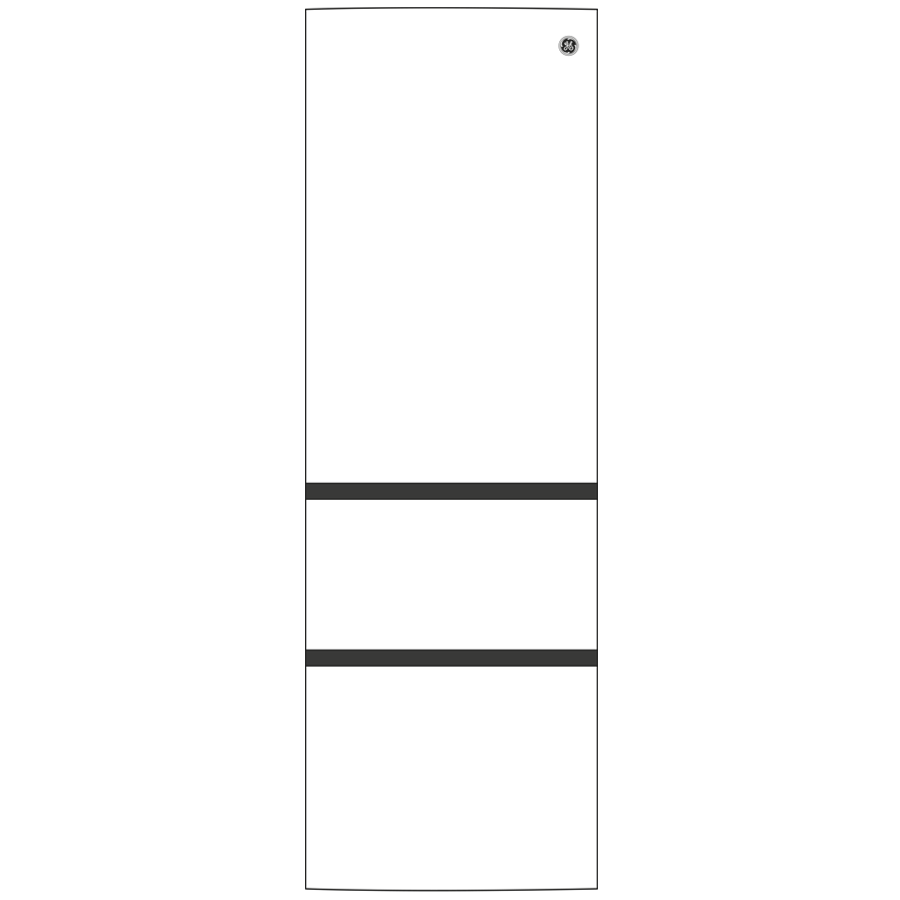 GE APPLIANCES GE(R) ENERGY STAR(R) 11.9 Cu. Ft. Bottom-Freezer Refrigerator -  (GLE12HSPSS)