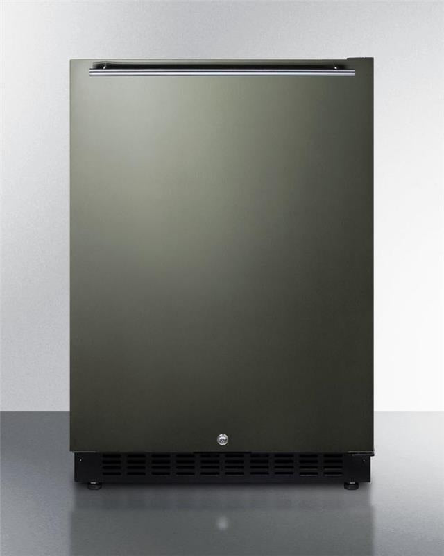 SUMMIT 24" Wide Built-In All-Refrigerator, ADA Compliant - Black (AL54KSHH)