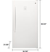GE APPLIANCES GE(R) ENERGY STAR(R) 17.3 Cu. Ft. Frost-Free Garage Ready Upright Freezer -  (FUF17DLRWW)