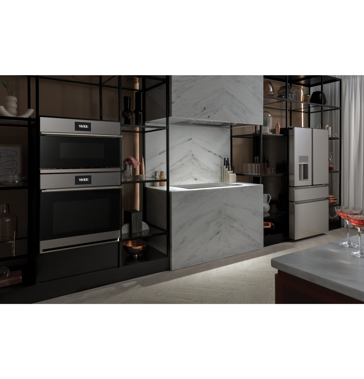 CAFE 36" Smart Designer Custom Insert w/ Dimmable LED Lighting -  (UVC9360SLSS)