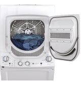 GE APPLIANCES GE Unitized Spacemaker(R) 2.3 cu. ft. Capacity Washer with Stainless Steel Basket and 4.4 cu. ft. Capacity Gas Dryer -  (GUD24GSSMWW)