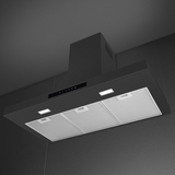 SMEG  36" Flat T-Shape Hood Brushed - Matte Black (KBTU36AN)