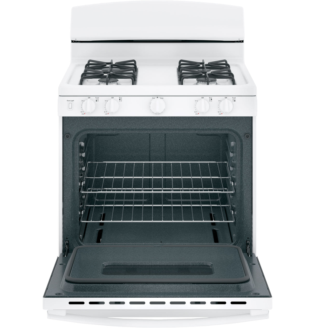 GE APPLIANCES GE(R) 30" Free-Standing Front Control Gas Range -  (JGBS10DEMWW)