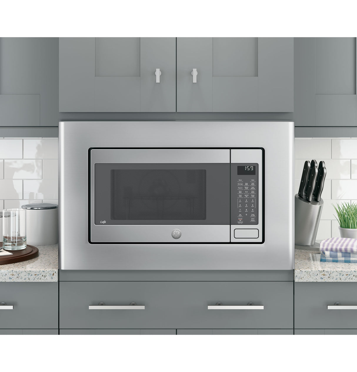 GE APPLIANCES Microwave Optional 27" Built-In Trim Kit -  (JX9152SJSS)